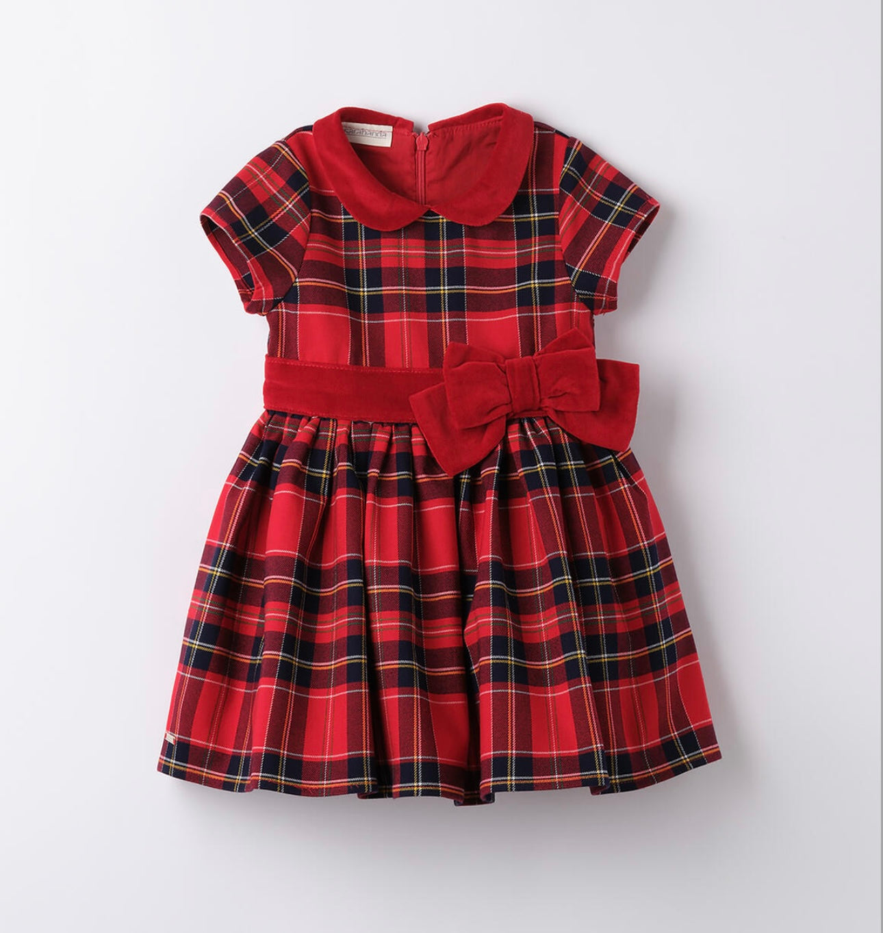 Vestito bimba scacchi